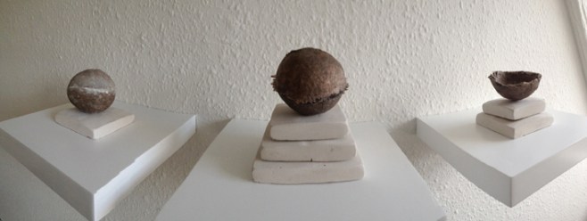 Corpora Caelestia, Stone, bronze casts and chalk plinths, Caroline Inckle 2013