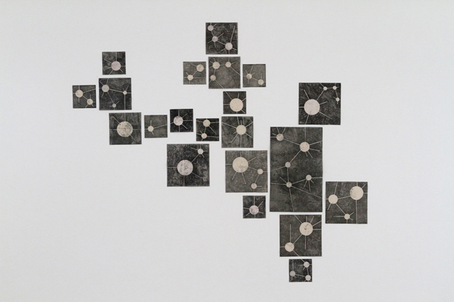 Relational Holes  Caroline Inckle 2013 Monoprint on paper