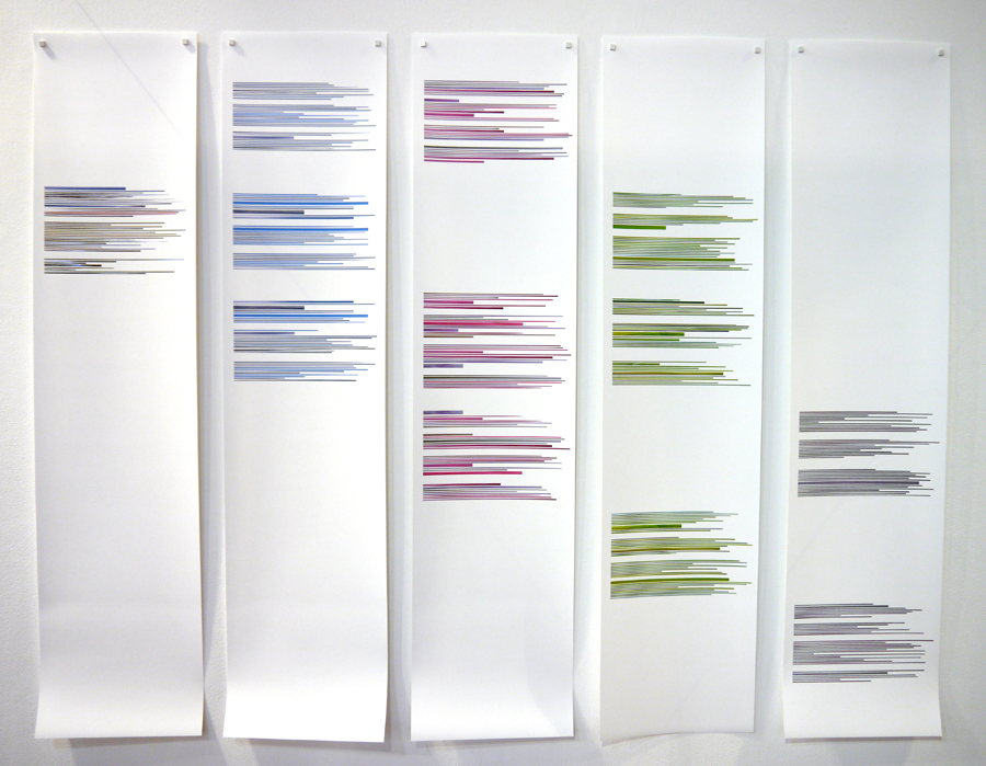 The Story of Summer in 400 lines, Caroline Inckle, Digital print, 2014